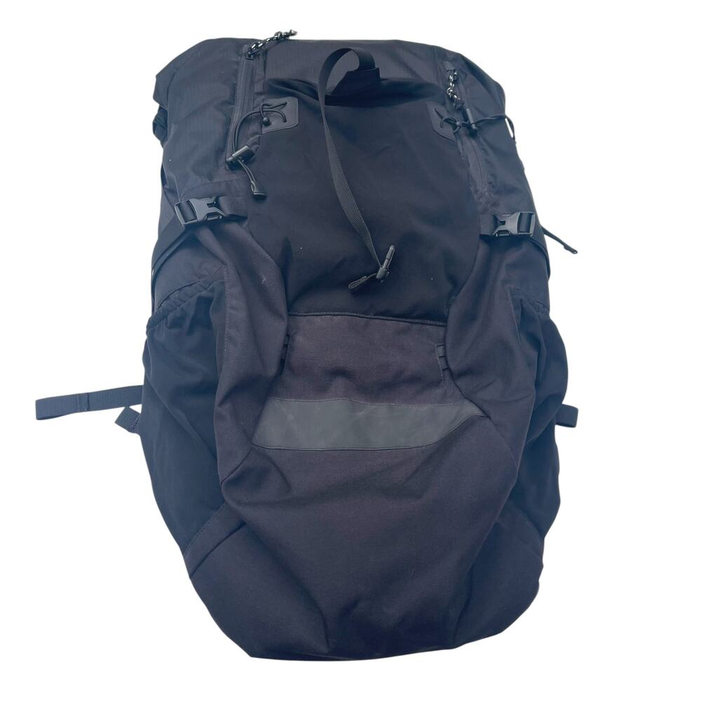 Large Black Roll Top Backpack Hiking Travel Tactical Sample Bag 25.5”